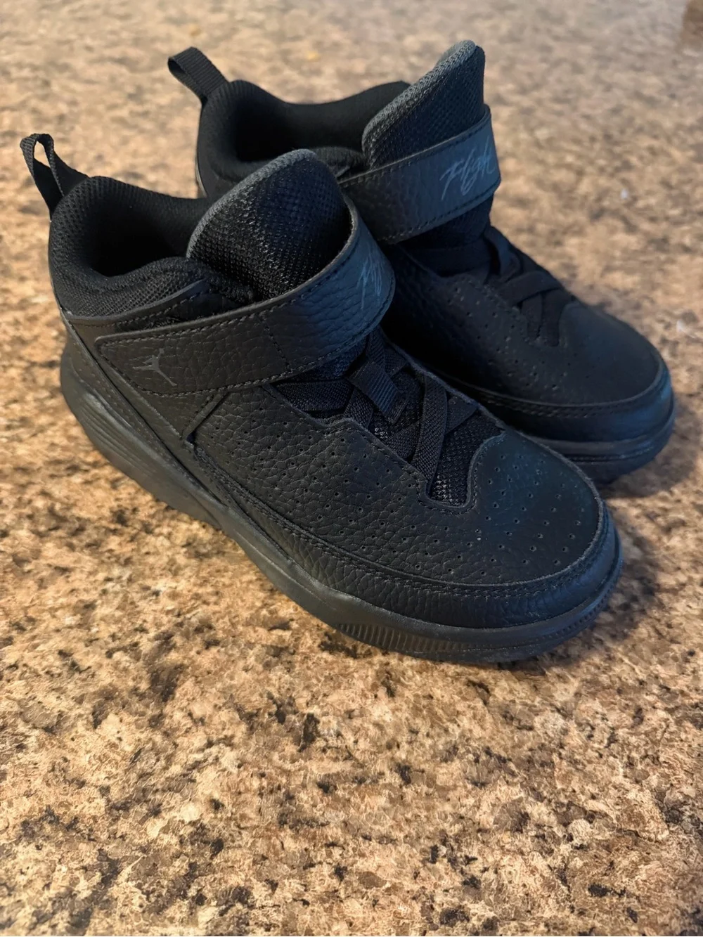 NIKE JORDAN MAX AURA V SNEAKERS Kids BLACK HI-TOP DZ4354 SHOES!(12c)